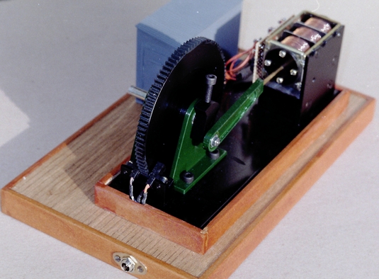 End view of solenoid engine