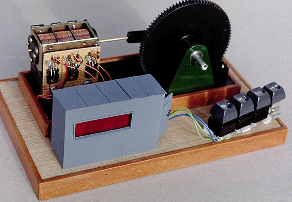 Front view of the solenoid engine
